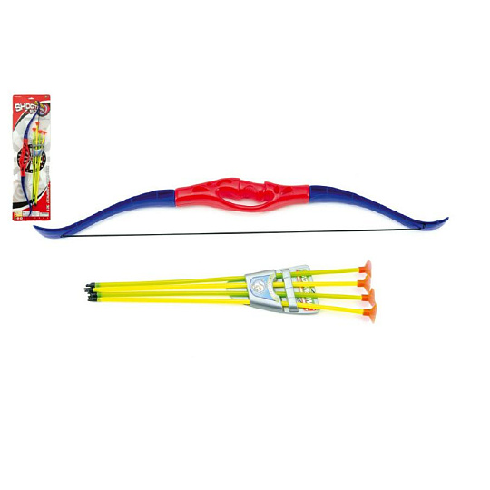 Teddies Luk+4 šípy s přísavkami plast 57cm na kartě