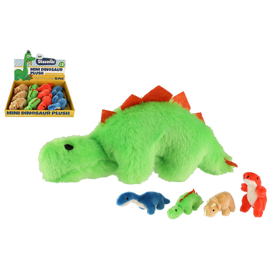 Teddies Zvířátko dinosaurus plyš 12-16cm 4 druhy