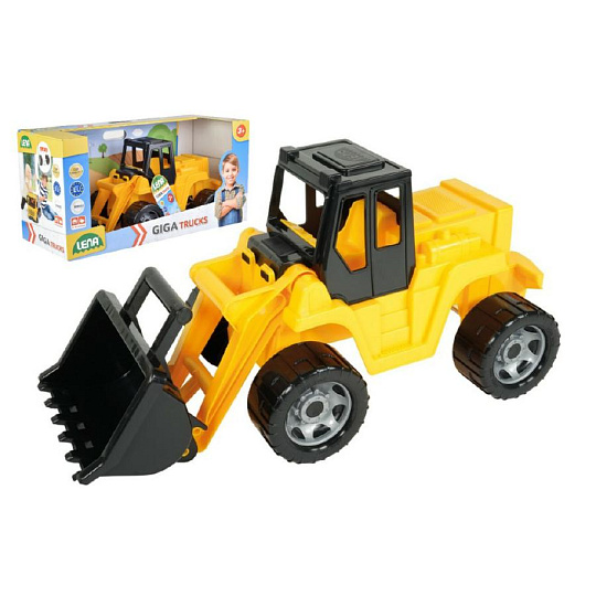 Nakladač žlutočerný Giga Trucks plast 62cm v krabici 70x35x29cm Nakladač žlutočerný Giga Trucks plast 62cm v krabici 70x35x29cm