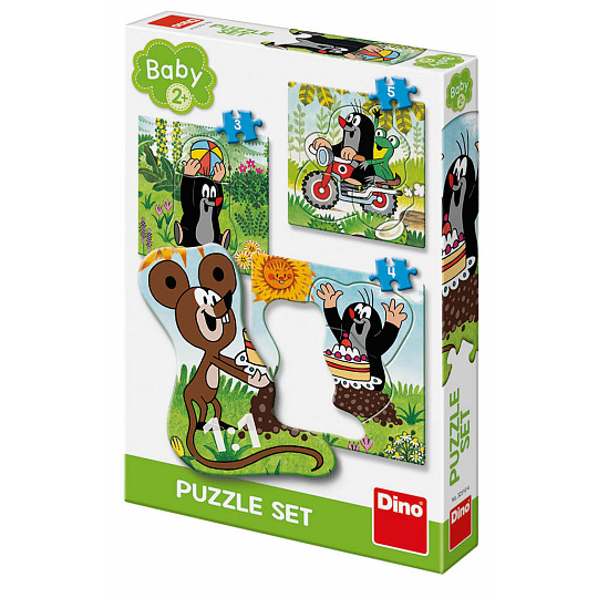 Dino puzzle dětské Krtek na louce 3-5 baby puzzle