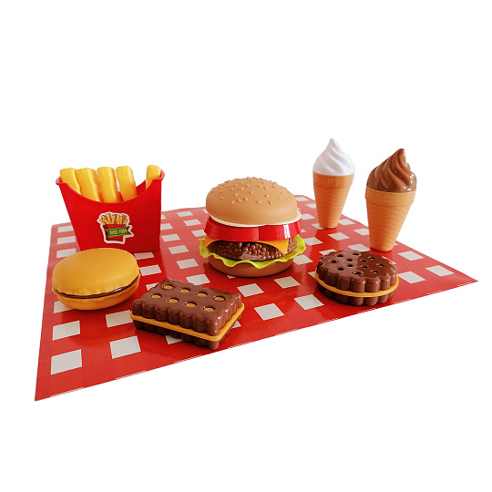 Plejo mac toys Sada potravin fast food