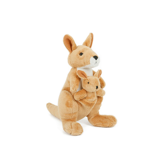 Teddies Klokan s mládětem plyš 16cm 0m+