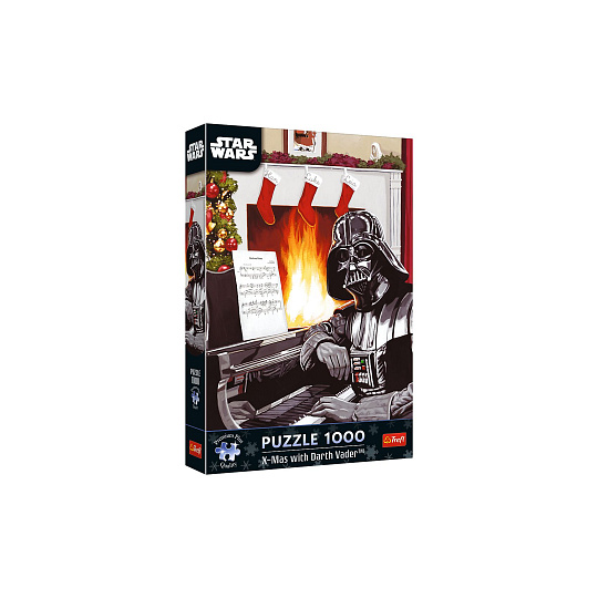 Puzzle Premium Plus: Star Wars - Vánoce s Darth Vader 1000 dílků 48x68,3cm v krabici 27x40x6cm