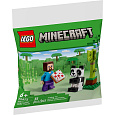 LEGO 30672 Minecraft Steve s mládětem pandy