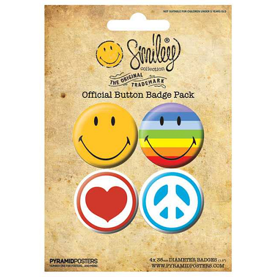 Placka set - Smiley 3 - 4x38mm