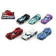 Teddies Auto kov/plast 8cm na volný chod mix barev