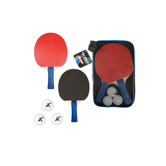 Sada stolní tenis 2 pálky 26cm + 3 míčky v pouzdře Sada stolní tenis 2 pálky 26cm + 3 míčky v pouzdře