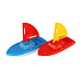 Loď/Plachetnice do vody plast 2 barvy 12x21cm