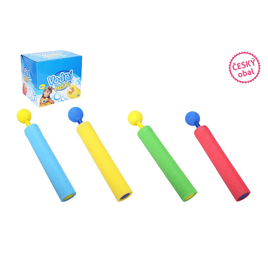Wiky Vodní trubice/puška pěnová 21x3cm 4 barvy
