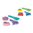 WADER Sada na písek 4ks plast lopatka,hrabičky,2ks formiček Tlapková patrola/Paw Patrola 4 barvy v síťce
