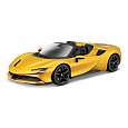 Bburago - RACE+PLAY, Ferrari SF90 Spider, zlatá, 1:18