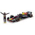 Bburago - RACE Formule F1 s figurkou jezdce, Oracle Red Bull Racing RB19 (2023), #1 Verstappen, 1:24