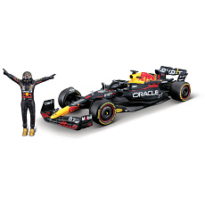 Bburago - RACE Formule F1 s figurkou jezdce, Oracle Red Bull Racing RB19 (2023), #1 Verstappen, 1:24
