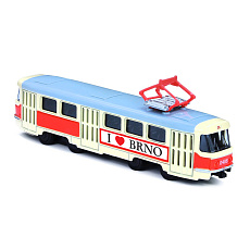 Rappa Kovová česká retro tramvaj 16 cm BRNO