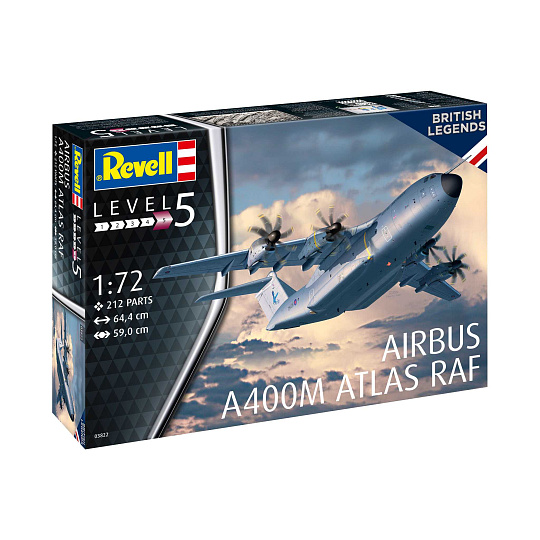 Revell Plastic ModelKit letadlo 03822 - Airbus A400M Atlas „RAF“ (1:72)