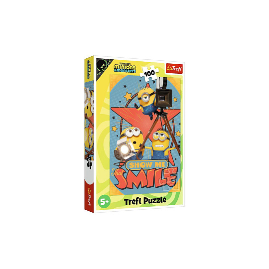 Trefl Puzzle Mimoni a příšery 100dílků 27,5x41cm v krabici 19x29x4cm