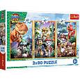 Trefl Puzzle 3v1 Tlapková patrola/Paw Patrol Dino Movie: Dinosauří hrdinové 3x80 dílků v krabici