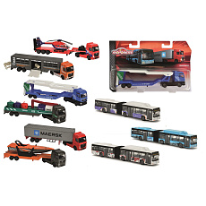 Majorette Autobus/Auto transportér kovový 20 cm