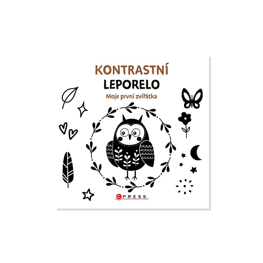 Knížka Kontrastní leporelo Moje první zvířátka 15,5x15cm 0m+