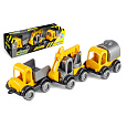 Auto stavební Kid Cars 3ks plast 10cm v krabičce 30x8x10cm 12m+ Wader