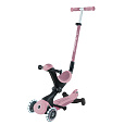 GLOBBER Koloběžka GO UP DELUXE 360° LIGHTS ECOLOGIC  3v1, berry