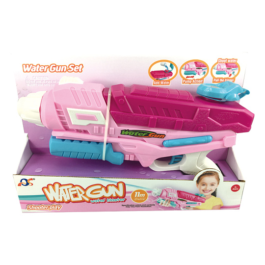 Mac Toys Vodní pistole růžová 35cm