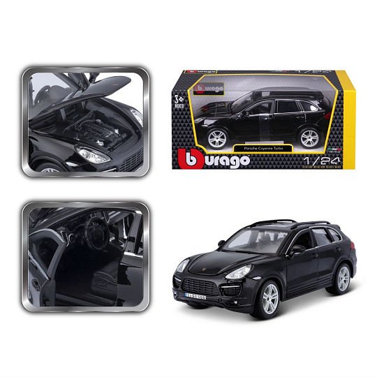 Bburago ORBICO Bburago 1:24 Porsche Cayenne TURBO Black Bburago ORBICO Bburago 1:24 Porsche Cayenne TURBO Black