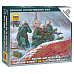 Zvezda Wargames (WWII) figurky 6210 - Ger. Machine-gun with Crew (Winter Uniform) (1:72)