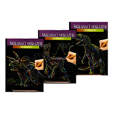 SMT Creatoys Škrabací obrázek duhový A4 dinosaurus 23x32cm 3 druhy SMT Creatoys Škrabací obrázek duhový A4 dinosaurus 23x32cm 3 druhy