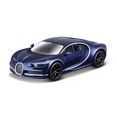 Bburago - Auta HOBBY, Bugatti Chiron, tmavě modrá metalíza, 1:32