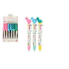 Teddies Propiska/pero dinosaurus 6 barev 17 cm plast 4 barvy