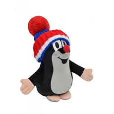 Moravská Ústředna Krtek 20 cm kulich modrý-trikolora