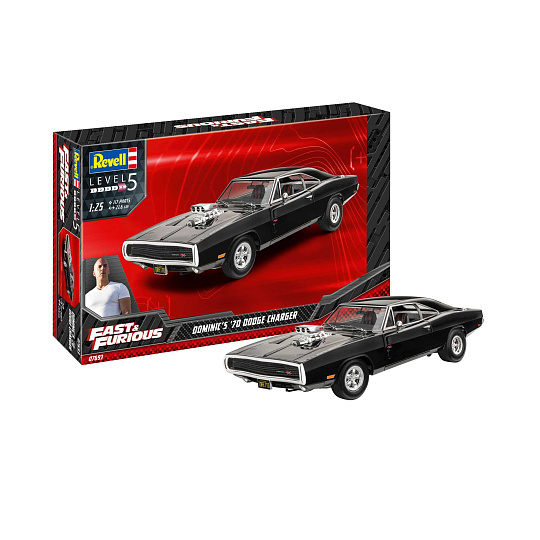 Revell Plastic ModelKit auto 07693 - Fast & Furious - Dominics 1970 Dodge Charger (1:25)