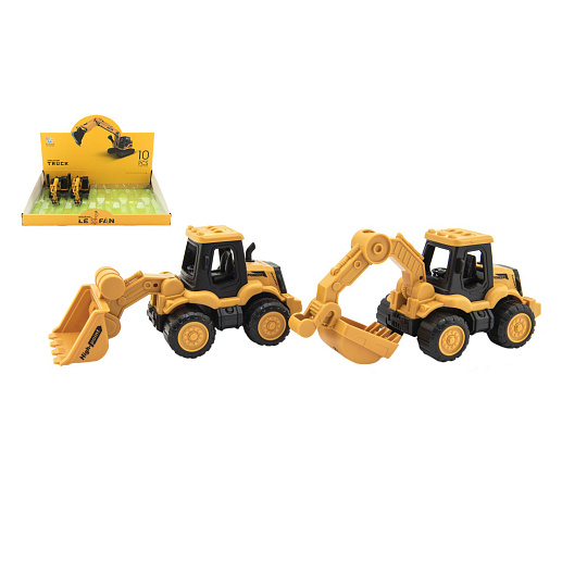 Teddies Stavební stroj bagr pásový plast 18cm Teddies Stavební stroj bagr pásový plast 18cm