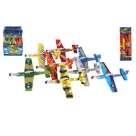 Teddies Letadlo házecí pěnové 18cm mix druhů