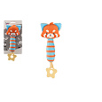 Teddies Pískátko/kousátko liška plyš 24cm na kartě v sáčku 0+