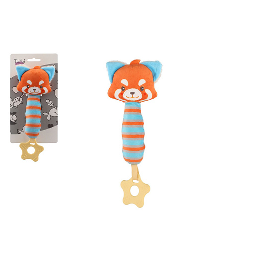 Teddies Pískátko/kousátko liška plyš 24cm na kartě v sáčku 0+ Teddies Pískátko/kousátko liška plyš 24cm na kartě v sáčku 0+