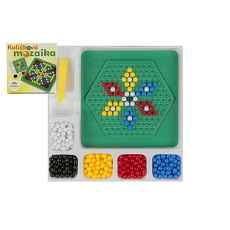 Teddies Mozaika kuličková malá 250 ks plast 12x12cm v krabičce