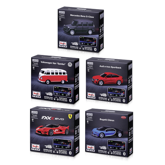Maisto RC - 1:41 DIE-CAST METAL so svetlami, XTR, Bluetooth 5.0, USB, assort