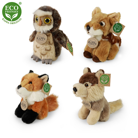 Rappa Plyšová zvířátka lesní 16 cm ECO-FRIENDLY