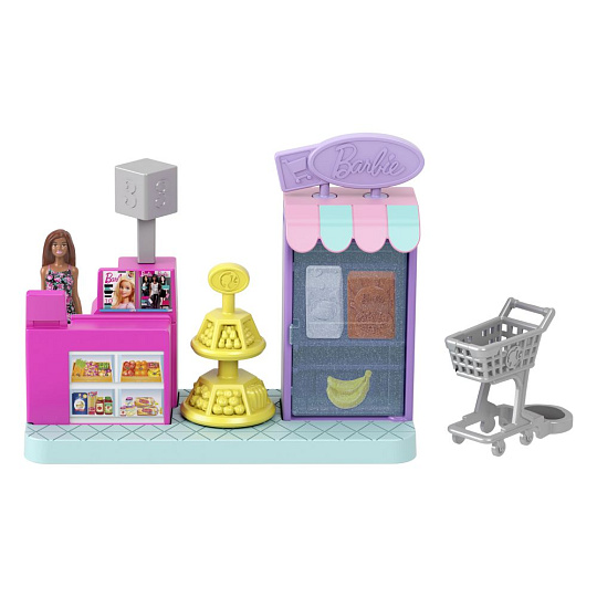 Mattel Barbie MINI BARBIELAND HERNÍ SET - SUPERMARKET