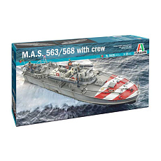 Italeri Model Kit loď 5626 - M.A.S. 563/568 with crew (1:35)