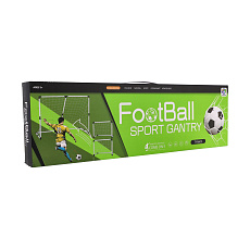 Branka fotbalová 2v1 + míč plast v krabici 66x21x7cm