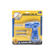 Teddies Aku Vrtačka nářadí plast 18x14cm s doplňky na baterie se zvukem na kartě 21x24cm Teddies Aku Vrtačka nářadí plast 18x14cm s doplňky na baterie se zvukem na kartě 21x24cm