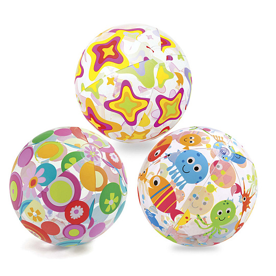 Intex Míč 51cm 3 druhy Intex Míč 51cm 3 druhy