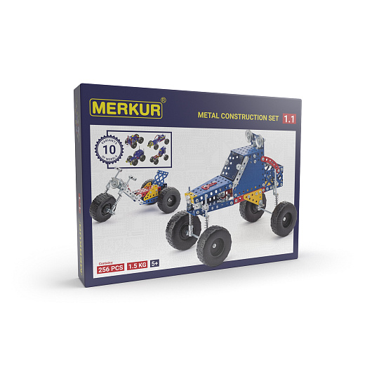 MERKUR - Stavebnice Merkur 1.1 Stavebnice vozidel, 240 dílů, 10 modelů MERKUR - Stavebnice Merkur 1.1 Stavebnice vozidel, 240 dílů, 10 modelů