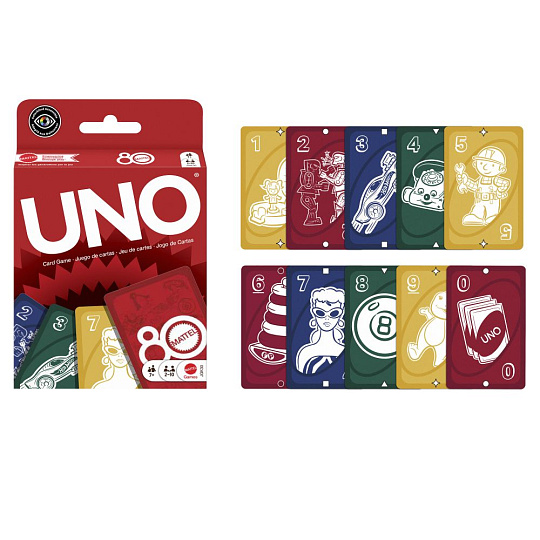 Mattel UNO 80. VÝROČÍ MATTEL