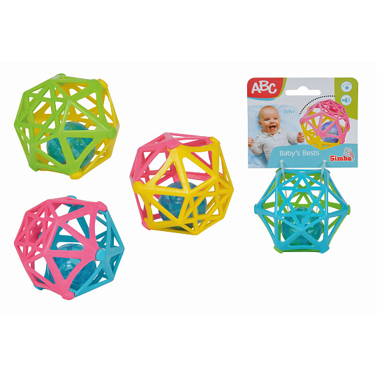 Simba ABC Simba Soft koule s chrastítkem, 4 druhy Simba ABC Simba Soft koule s chrastítkem, 4 druhy