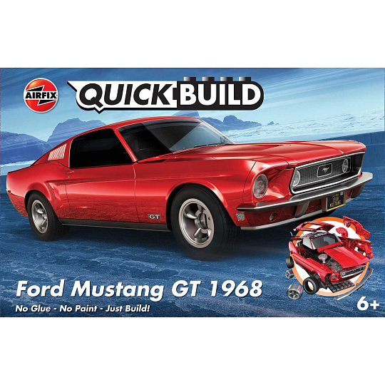 Airfix Quick Build auto J6035 - Ford Mustang GT 1968