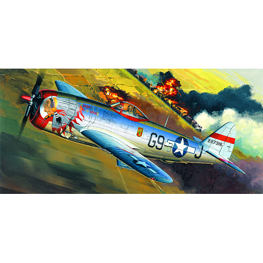 Academy Model Kit letadlo 12491 - P-47D "BUBBLE-TOP" (1:72)